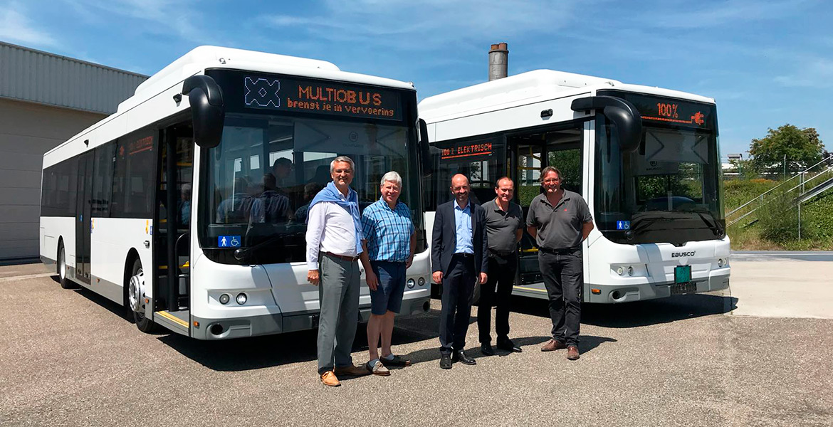 Levering elektrische autobussen Ebusco