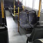 Elektrische autobus binnenkant