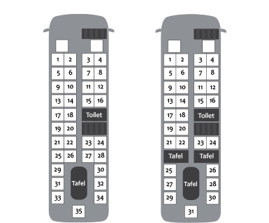 Indeling Vip autocar