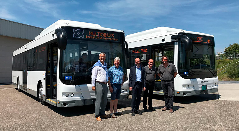 Levering elektrische autobussen Ebusco